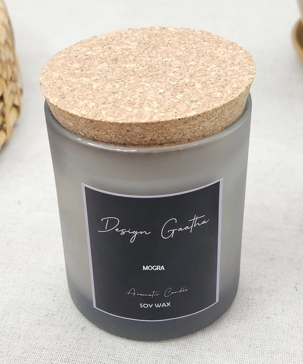 Mogra Soy Wax Candle (175 gms with 24 hrs burning time)