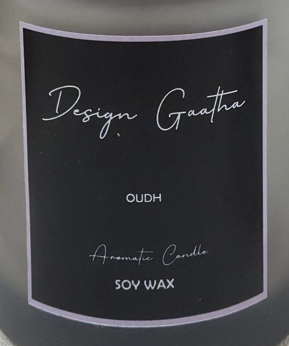 Oudh Soy Wax Candle (175 gms with 24 hrs burning time)