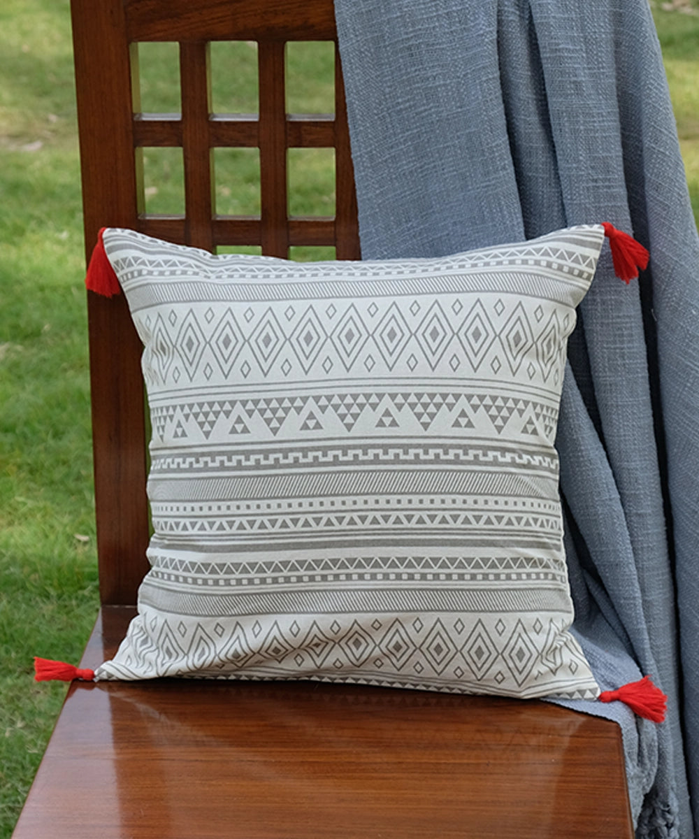 Ashkal Cotton Cushion Cover (16"x16")