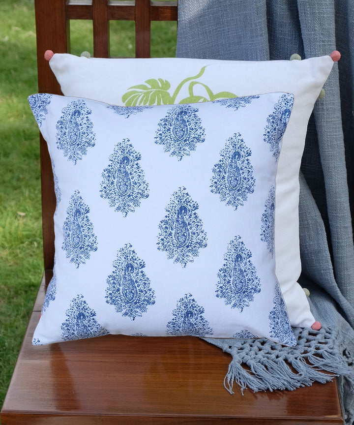 Set of 2 Assorted Printed Cotton Cushion Cover (16"x16")