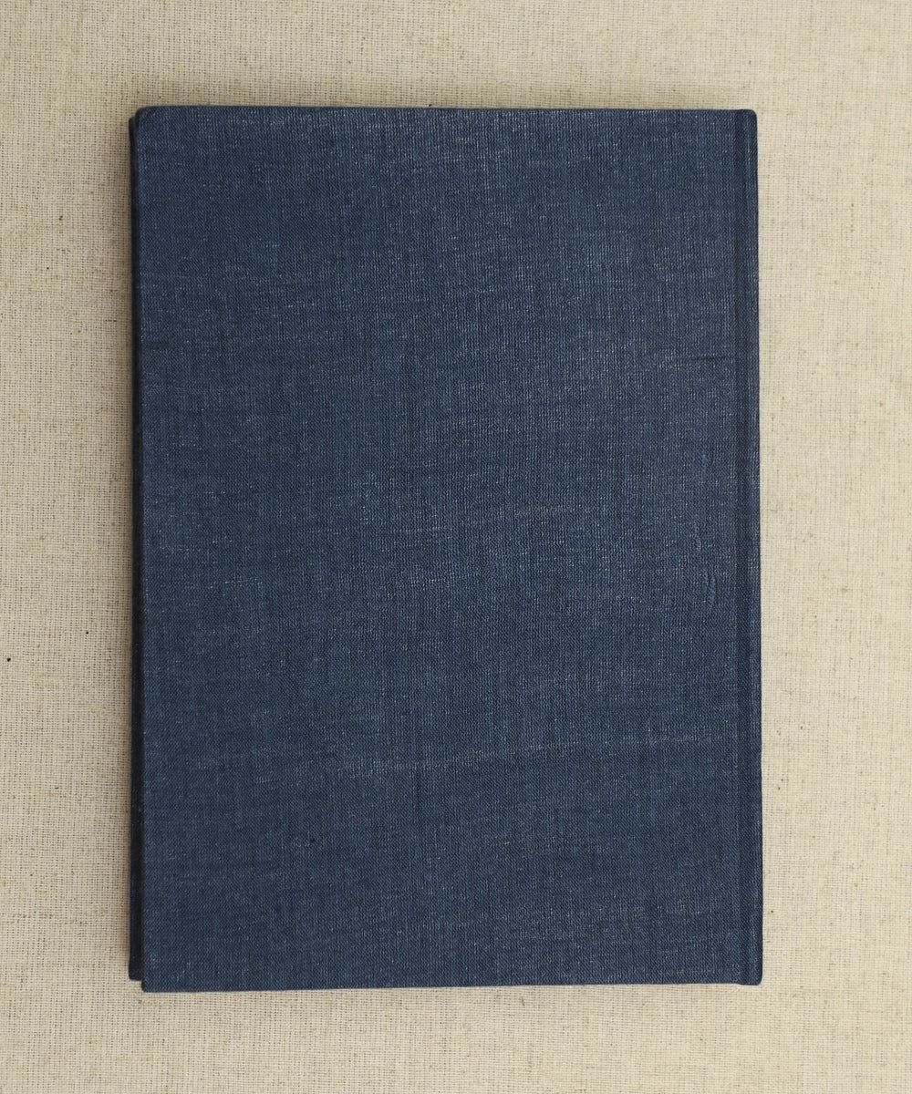 Deep Blue Floral Cotton Hand Embroidered Diary