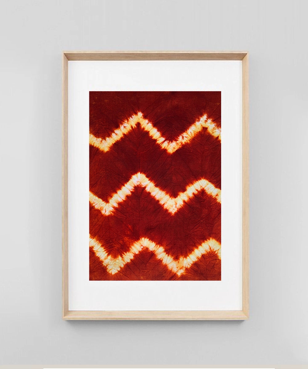 Textile Tie & Dye (Shibhori) Wall Art | 11.5x8 (inch) Unframed